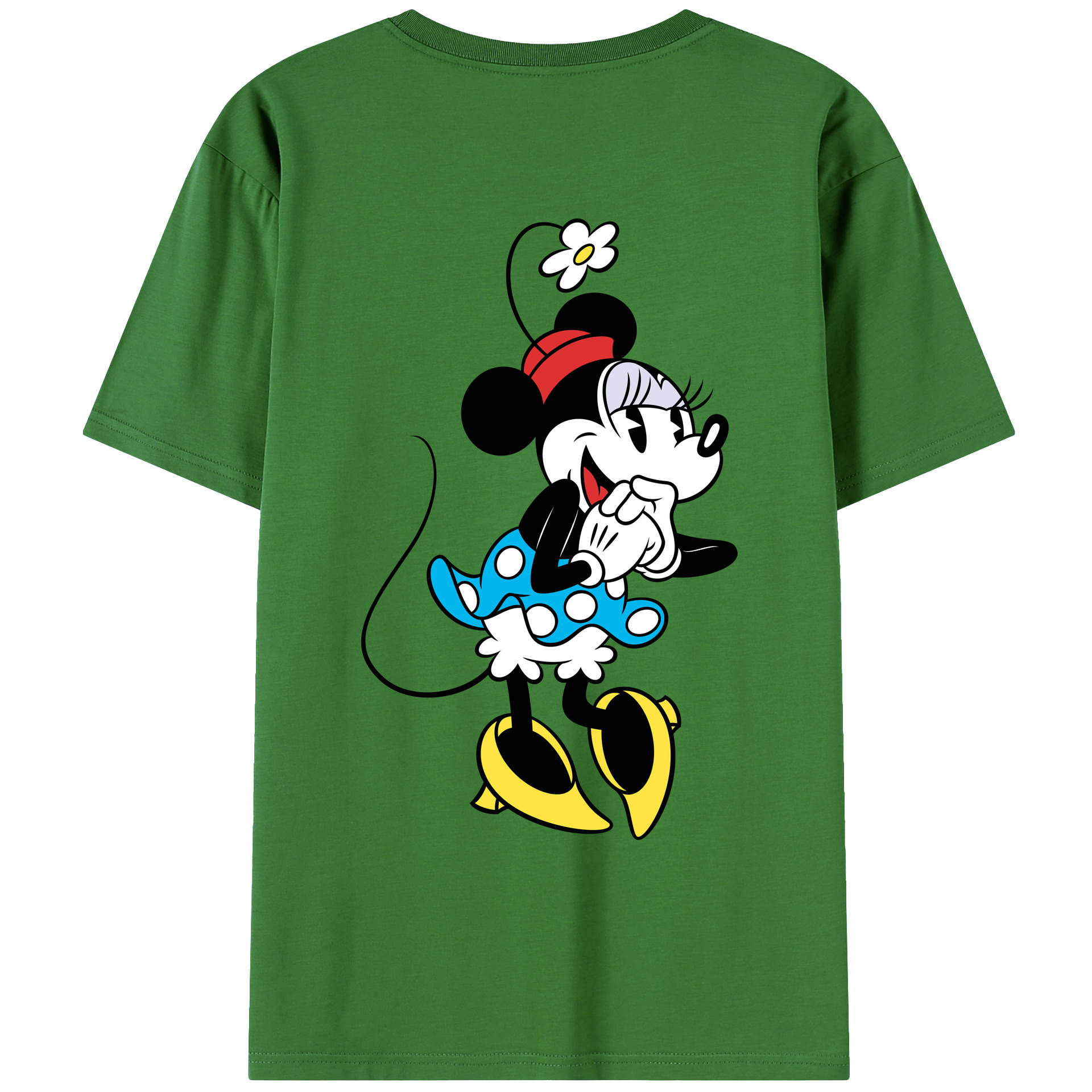 （画像用） ミッキーマウス Mickey Mouse レディース半袖Tシャツ(バックプリント)